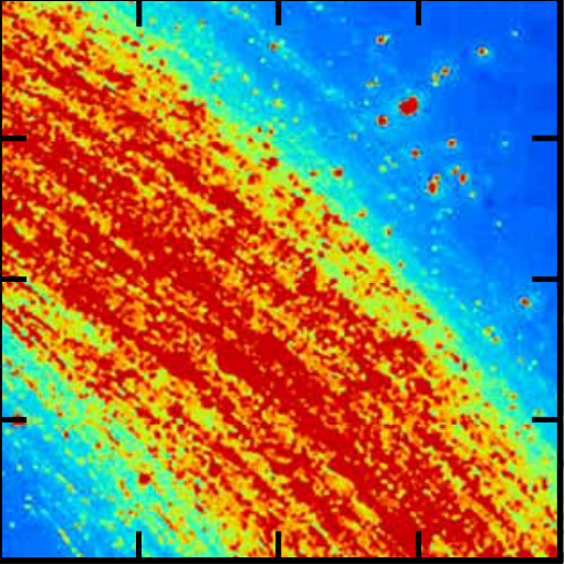 Rotating nozzle pressure map